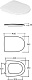 Керамин Унитаз-компакт Санти R c жестким сиденьем с микролифтом – фотография-9